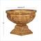 Gold Polystone Traditional Decorative Bowl, 9" x 11" x 11"